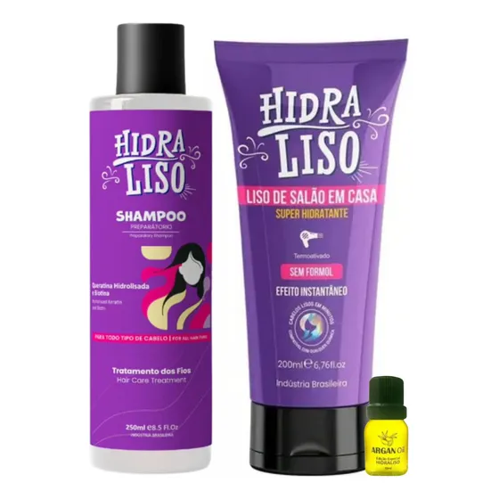 Selagem Hidra Liso Progressiva Orgânica 200 Shamapoo 250 Ml