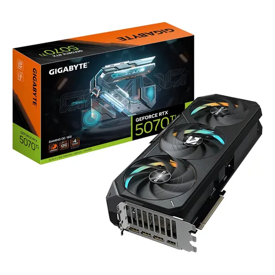 Tarjeta de Video Gigabyte GeForce Rtx 5070 Ti Gaming Oc 16Gb Gddr7 | Cuotas sin interés