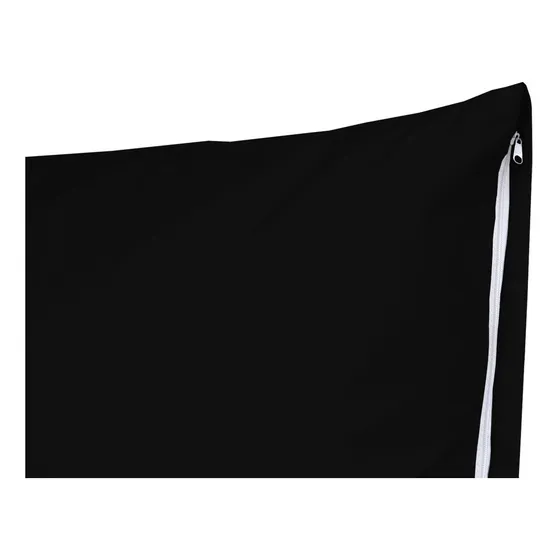 2 Fronhas C/ Zíper Simples Percal Flex 400 Fios 70cm X 50cm Preto