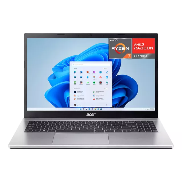 Laptop ACER Aspire 3 AMD Ryzen 7 16GB RAM 512GB SSD 15.6" Windows 11 Home