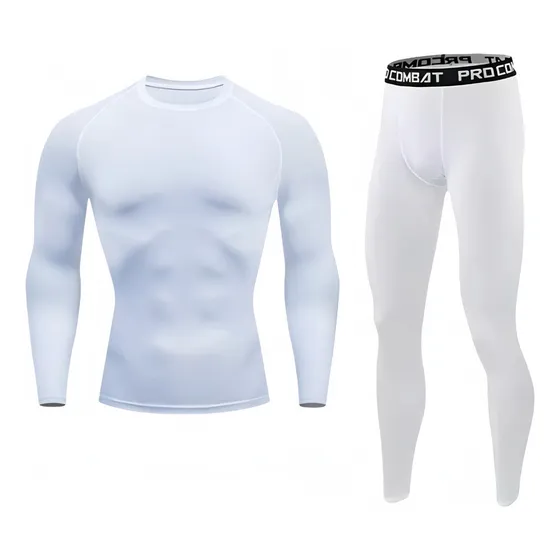 Pantalón Licra + Playera De Compresión Conjunto Gym 2ps