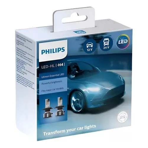 Kit Lampara H4 Led Philips Ultinon Essential 12v 24v 6500k