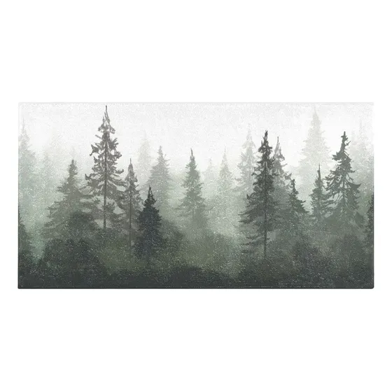 Alfombra Baño Arbol Forestal Microfibra Suave Absorbente