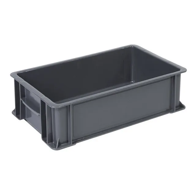 Caja De Plástico Industrial Baja No.1 Paquete 10 Piezas