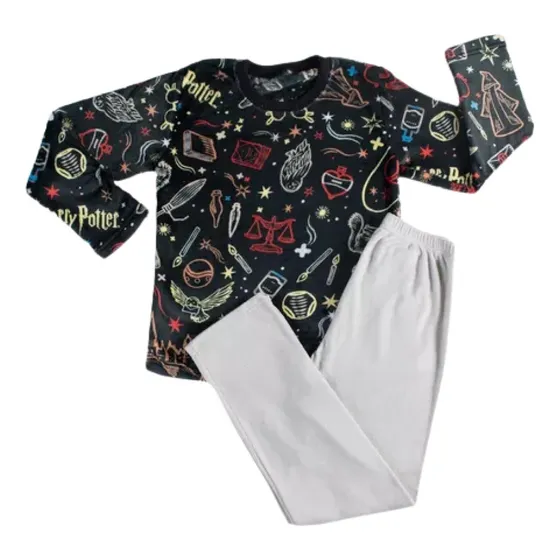 Pijama Infantil 2piezas Afelpada Grande Harry Potter Vianney