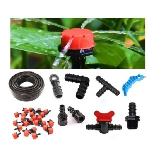 Kit Sistema De Riego Por Goteo Para Jardines Y Cultivos