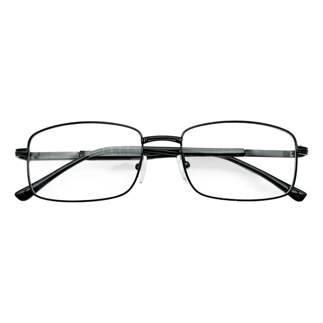 Armação Óculos De Grau Clássico Retângular Metal Leve Lentes
