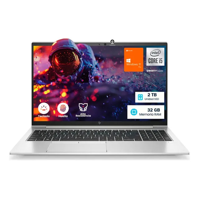 Laptop Hp 850 Core I5 Ram 32gb Ssd 2tb C/nueva Fotos Reales Gris (Reacondicionado)