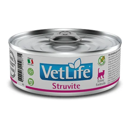Ração Vet Life Úmido Struvite Gatos Lata 85g