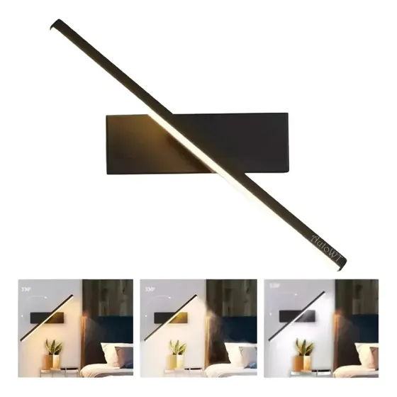 Aplique Led Para Dormitorio Moderna 3 Colores Ajustable 30cm