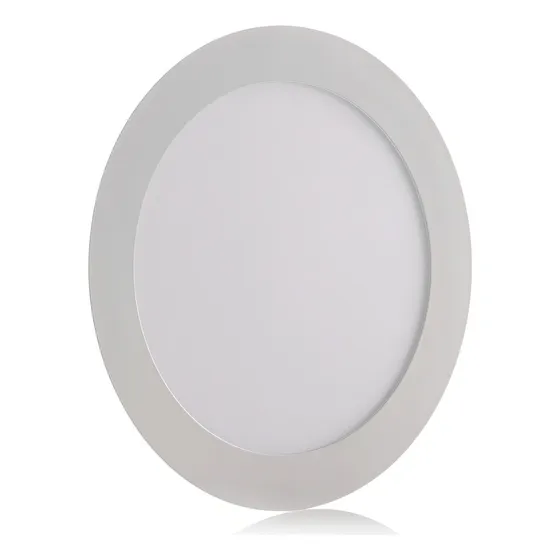 Panel Led Redondo De Incrustar 12w Luz Blanca Color Blanco