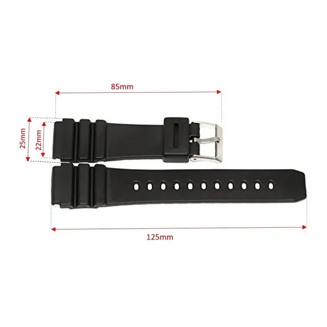 Correa Pulso De Goma 22mm Universal Tipo Casio