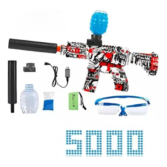 Arma Bolinha Gel Arminha Metralhadora Automática