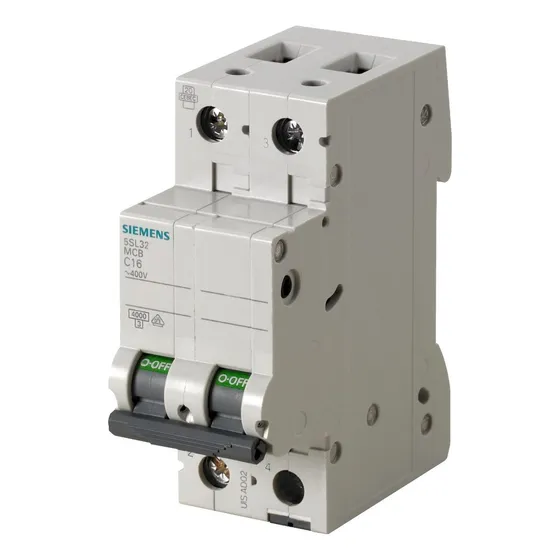 Llave Termica Termomagnetica Bipolar 50a 4.5ka Siemens X Un