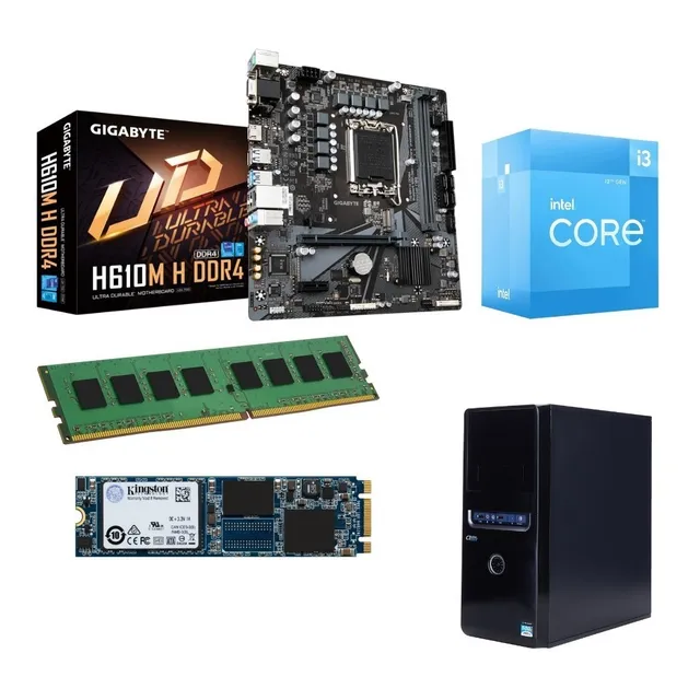 Kit Actualización Intel Core I3 12100 H610 8g 500g Gabine Kt