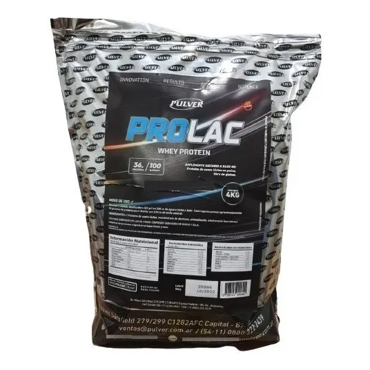 Prolac Whey Protein 4 Kg Pulver Proteína Concentrada Sin Tacc