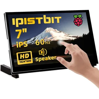Monitor Táctil Ipistbit Para Raspberry Pi De 7 Pulgadas 1024