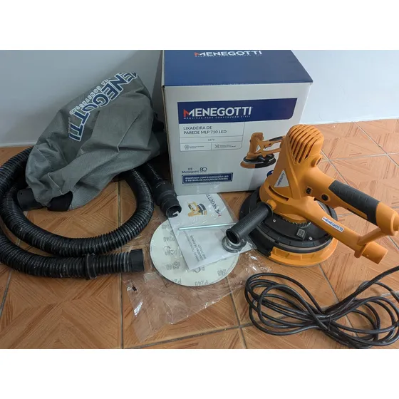 Lixadeira De Parede Mlp 710 Led Seminova Amarela