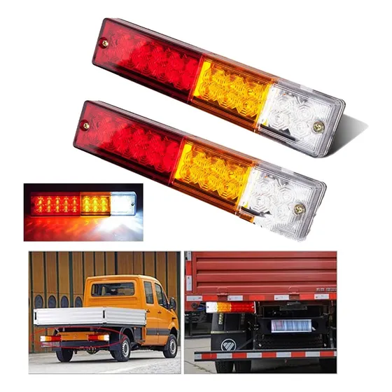 2 Paquete 12v 24v De Camión Luz Trasera Led Superbrillante