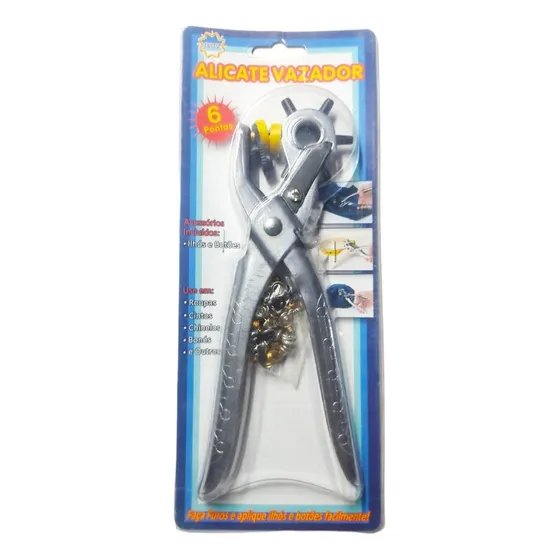 Alicate Perforador Saca Bocado Remache Cuero Ojal