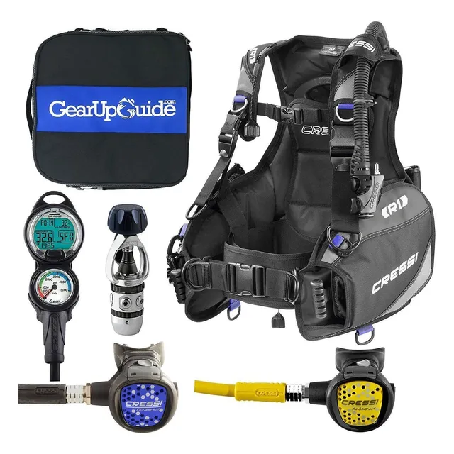 Cressi R1 Bcd Leonaro Dive Computer Ac2 Compact Set Gupg