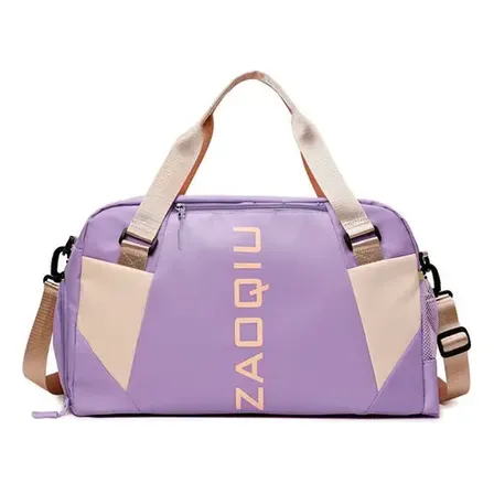 Bolsa Bordo Mala De Mão 10 Kg Viagem Academia Transversal Lilás