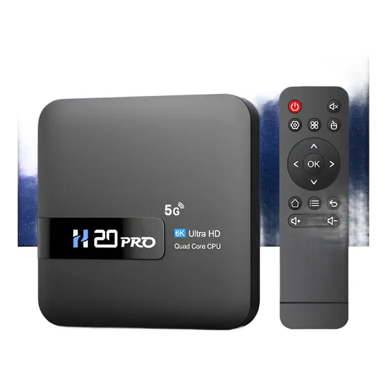 Tv Box H20 Pro - Wifi - Android 10 - 4k 3d - 16gb 2gb Cor Preto Tipo De Controle Remoto Padrão