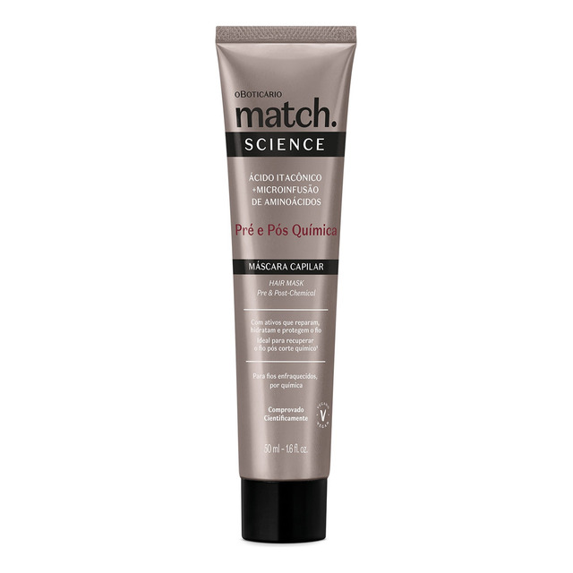 Máscara Capilar Match Science Pré E Pós-química 50ml Máscara Capilar Match Science Pré E Pós-química 50ml