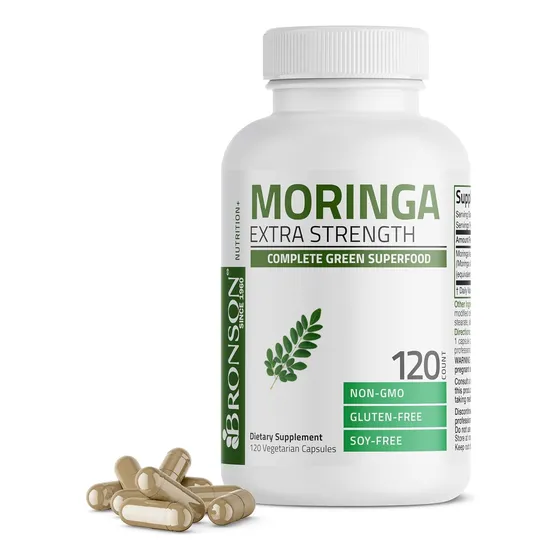 Suplemento Moringa 5000mg 120 Capsulas Bronson