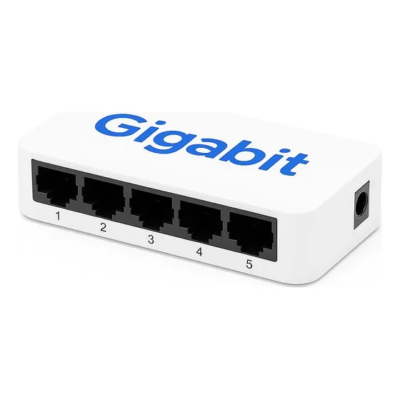 Switch 5 Portas Gigabit Rj-45 10/100/1000 Mbps Alta Velocid
