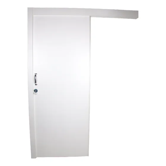 Kit Porta De Madeira De Correr Completa 213x70cm Idwt