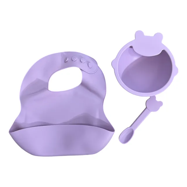 Set De Alimentacion Complementaria De 3 Piezas En Silicona
