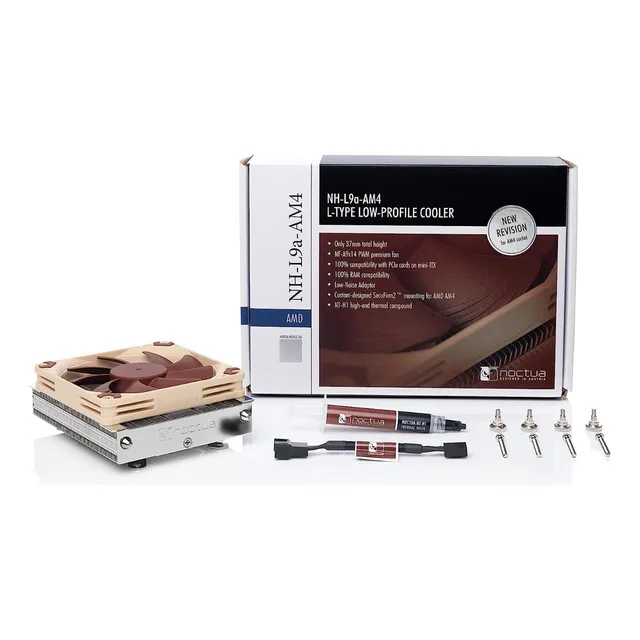 Noctua Nh-l9a-am4, Disipador Silencioso De Perfil Bajo Led Sin Led