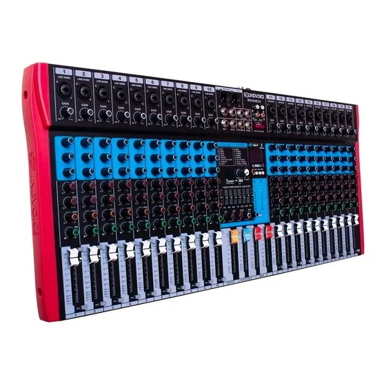 Mesa De Som Soundvoice Ms202 Eux 20 Canais Efeito Usb Bivolt