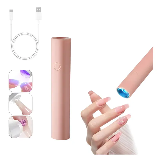 Lampara Para Uñas Press  Uv Portátil De Gel Y Usb Recargable