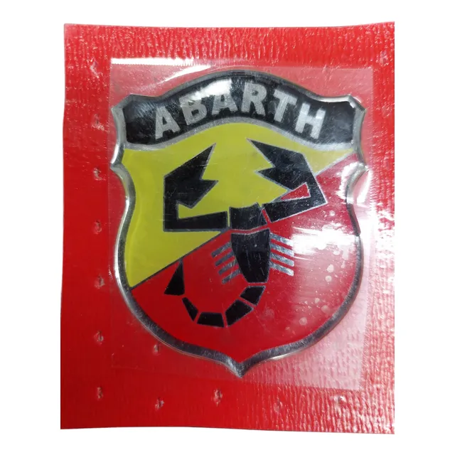 Insignia Logo Escudo Fiat Abarth Resinado Autoadhesivo
