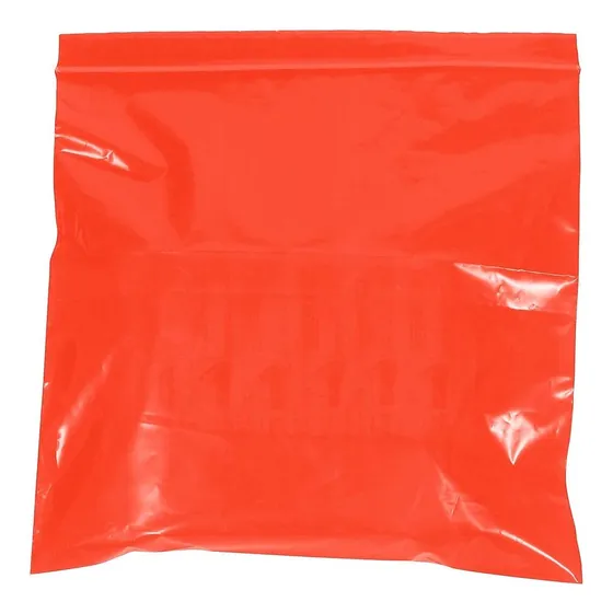 Aviditi Poly Bolsa Cierre Hermetico Blanco Rojo 1000