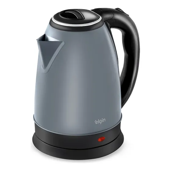 Chaleira Elétrica Inox Elgin Sem Fio 1,8 L Cinza Lunar