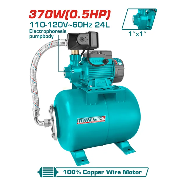 Bomba De Agua Periférica 370w 0.5hp