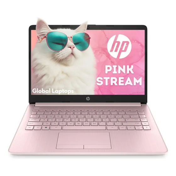 Laptop HP Stream 14-cf2112wm Rosa 64GB SSD Intel Celeron Incluye Windows 11 Color Pink