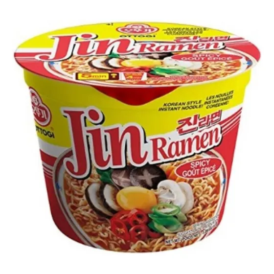 Sopa Instantanea Ramen Coreano Ottogi Jin Picante 110g 1 Cup