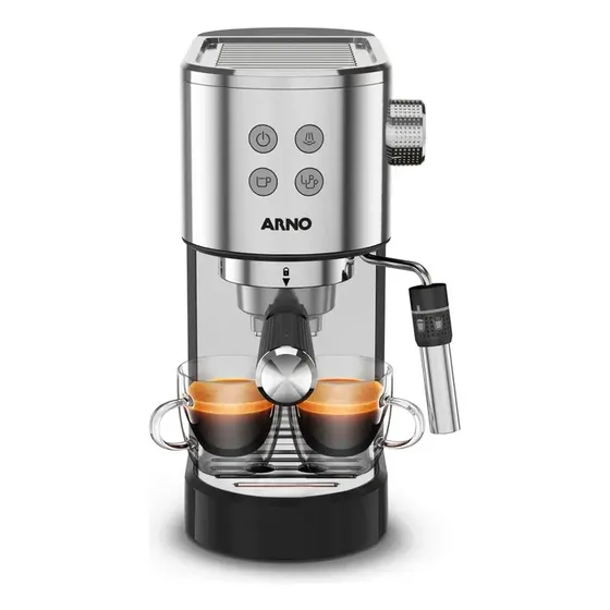 Cafeteira Elétrica Arno Espresso Steam & Pump Inox 1l Cesp Cor Prateado