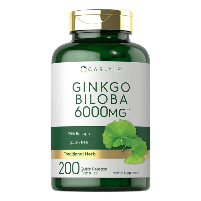 Ginkgo Biloba 6000 Mg 200ct Nootropico Cerebral Memoria