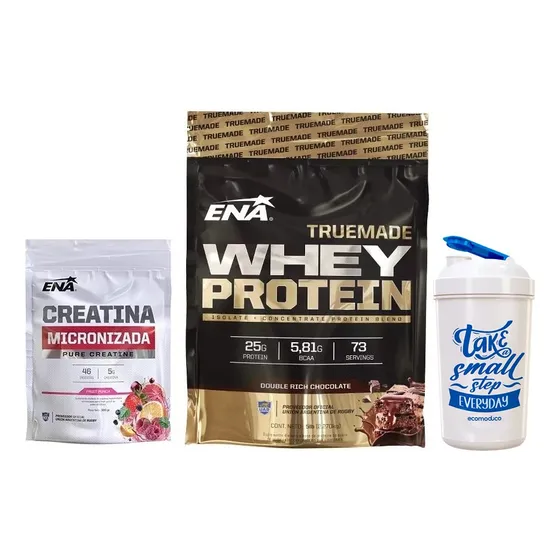 True Made 5 Lb Proteina + Creatina Ena 300 Gr Y Vaso 