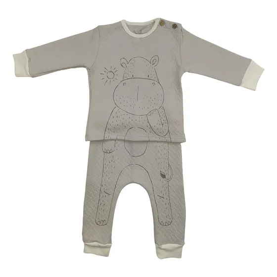 Pijama Hipopótamo Bordado Incahugs Bebé