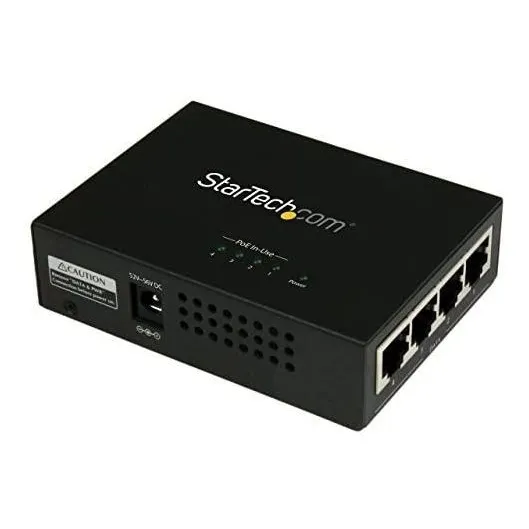 Conmutador De Red Startech Poeinj4g Ethernet 4 Puertos