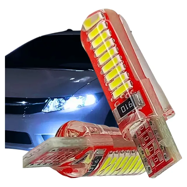Kit 2 Piojitos Led T10 Blanco Posicion Siliconado Ironman