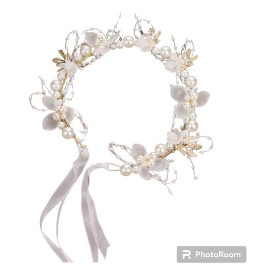 Diadema Tiara Cintillo Bautizo Comunion Bodas Damas Niñas