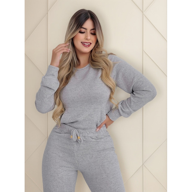 Conjunto Feminino De Frio 2 Peças Moderno Confortável Conjunto Feminino De Frio 2 Peças Moderno Confortável