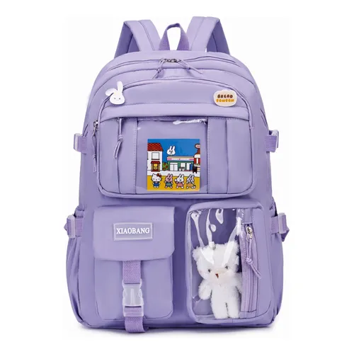 Mochila Skzoo Personagens Stray Kids Cartoon Stay 25cm Cor Leebit